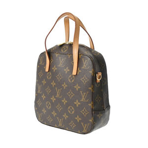 Louis Vuitton Monogram Spontini Brown Handbag Canvas